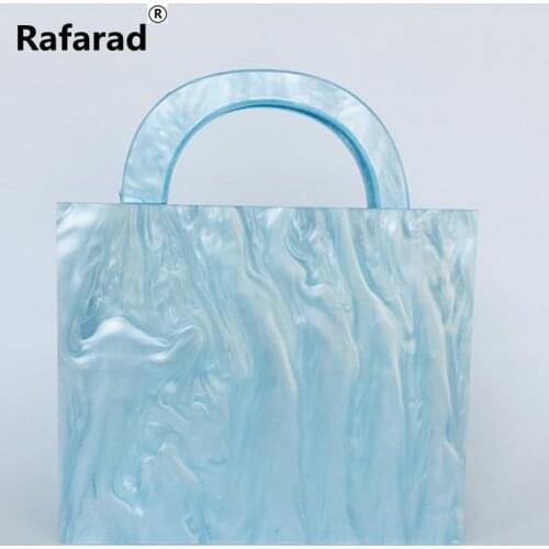 Women Fashion Acrylic Handbag Handmade Beach Clutch Ark Bag for Party Holiday Evening Girl Lady New Bride Wallet Purse Bags