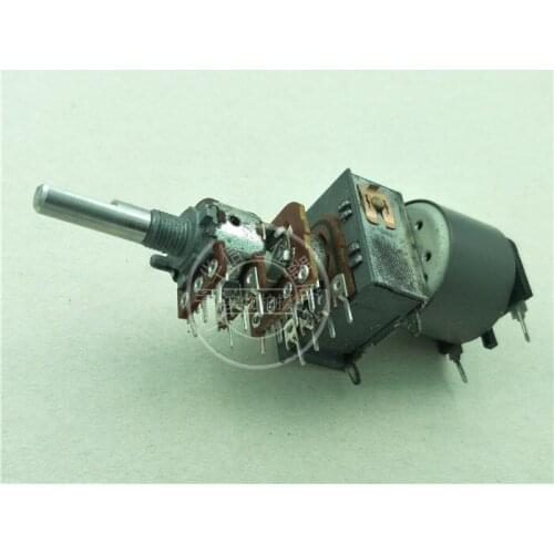 [VK] TEAC3020 Amplifier volume potentiometer LG B50K Quad motor potentiometer handle 25MMF 14 feet switch