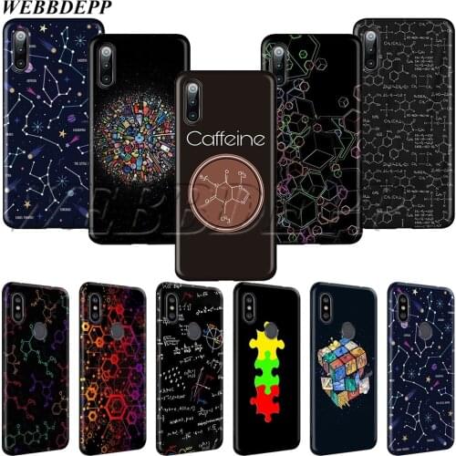 WEBBEDEPP chemistry scribbles Soft TPU Case for Xiaomi Redmi MI Note 8 8A 9 9T CC9 CC9E A3 7A K20 Pro