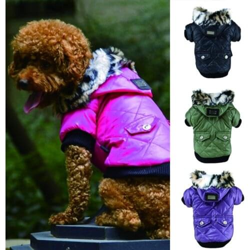 Winter Warm Dog Clothes Windproof Pet Down Jacket for Chihuahua Yorkie Pet Puppy Dog Padded Coat Pet Dog Hoodies Outfits