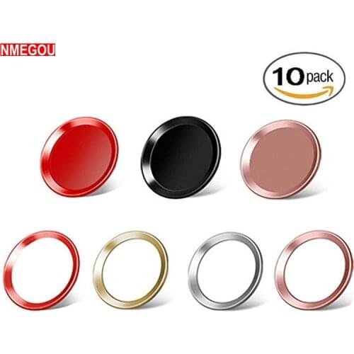 10 PCS Fingerprint Touch ID Home Button Sticker for Apple IPhone 5 5S SE 6 S 6S 7 8 Plus IPad Mobile Phone Sticker Skin Gold Red