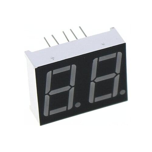 5pcs LED Display 0.56 inch 2 bit 10PIN Each Common / Anode Digital Tube 7 segmentos LED Digital tube
