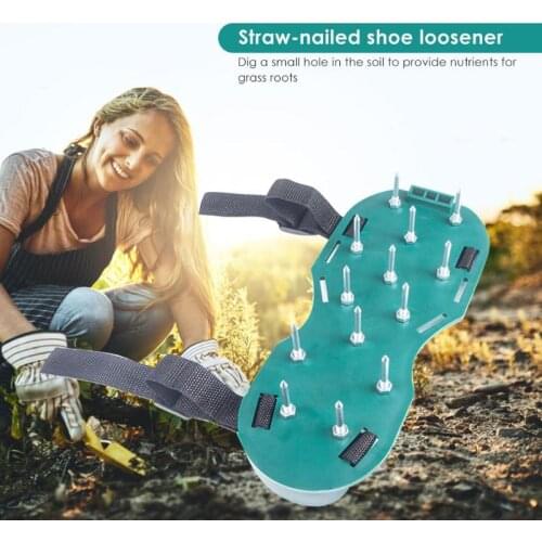 Lawn Aerator Sandals Gardening Floor Paint Self-leveling Cement Construction Nail Shoes Scarifier Grassland Ripper Tool