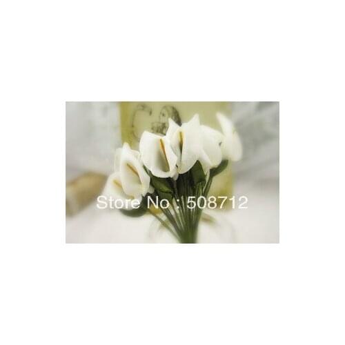 Free shippin!!! 100pcs/lot White lily Flower Stuffing/ filler For Glass Cover Vials Pendant