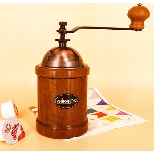 Retro Wooden Coffee Grinder High-end Cast Iron Core Crusher Manual Coffee Mill Espresso Broyeur De Grain Grinder Machine EK50MCJ