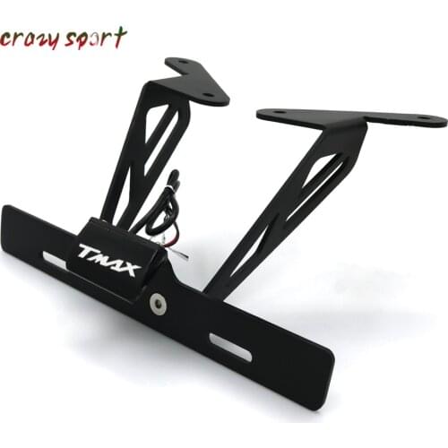 License Plate Holder For YAMAHA T-MAX 530 2012-2016 TMAX TMAX530 Motorcycle Fender Registration Tail Bracket LED