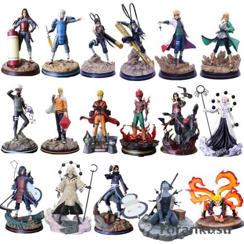 Naruto Action Figures Madara Kakashi Itachi Tsunade Might Guy Hashirama Statue Anime Naruto Shippuden Figurine Dioarama Pvc Toys