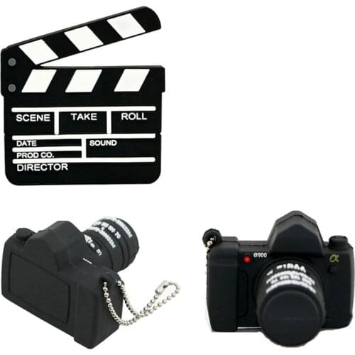 Cartoon Movie Clapperboard USB Flash Drive 8G 16G Camera USB2.0 Pendrive Cute Film Memory Stick 64GB Pen Drive USB Flash Memoria
