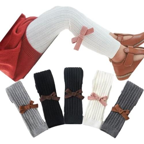 0-6Yrs Girls tights Spring autumn kids cotton knitted legging pants for girls stocking toddler trousers children clothes warm