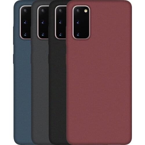 LECAYEE for Samsung Galaxy S20 FE S20 Plus S20 Ultra 5G Matte Silicone Phone Case Back Cover