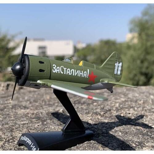 Diecast WWII Russia Ishak Propeller Polikarpov I 16 Fight Aircraft Airplane Plane Model Toy for Display Collections