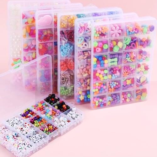 Jewelry Making Kit Three Layer Gift Sead Bead Box Seed Beads Set Materials for DIY Accessories Handmade Craft Home Play Artwork