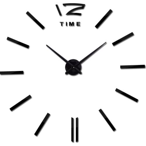 Wall Clock Modern Design 3d Big Acrylic Mirror Wall Clock Brief Diy Watch Still Life Clocks Home Decor Living Room Stickers XX13