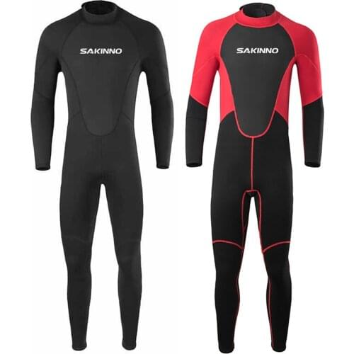 Full Body 2mm Men Neoprene Wetsuit Long Sleeve Surfing Swimming Scuba Diving Jumpsuit Diving Triathlon Wet Suit