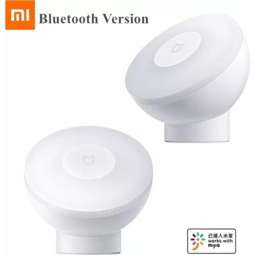 Xiaomi Mijia Night Light 2 Generation Magnetic Attraction Night Lamp 360 Rotating Adjustable Infrared Body Sensor