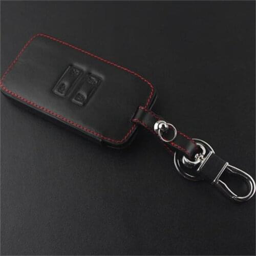 Fit For Renault Kadjar 2016 100% Genuine Leather Car Key Holder Car Remote Key Case Cover Key Chain Keychain Keys With Key Rings