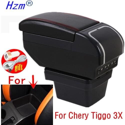Arm Rest For Chery Tiggo 3X Armrest Box Center console central Store content box with cup holder ashtray USB interface