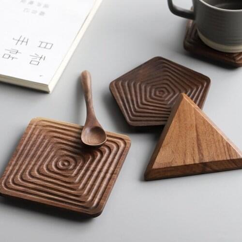 Blackhu Peach Cup Matter Strong Tea Cup Pad Switch Coffee Cup Water Cup Cup Trust Swarf Matte Tea Tail Wood Coaster