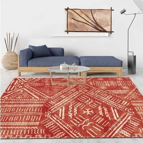 INS Nordic Moroccan Ethnic Geometric Kilim Print living room Carpets Simple Bedroom Living Room Carpet Bedside Blanket Study Mat