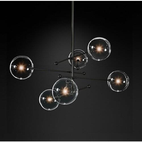 Modern Bean Pendant Lighting Nordic Glass Ball Hanging Light For Living Room/Bedroom/ Dinning Room Modern Designer Light FIxture