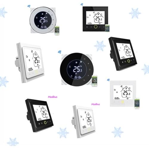 Thermostat Wifi/Modbus 3A Watering Heating Thermostat BHT-6000-GALW BHT-002GALN AC Winter Home Warm Room Temperature Regulator