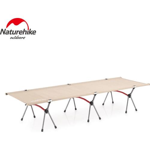 Naturehike Camping Mat Bed Foldable Sturdy Portable Office Break Single Cot Folding Tent Bed Cot Bearing 150kg Outdoor Travel