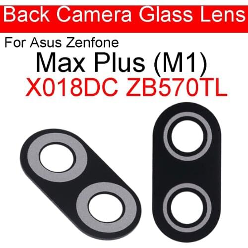 Rear Back Camera Glass Lens With Sticker Glue For Asus Zenfone Max Plus ( M1 ) X018DC ZB570TL Replacement Part