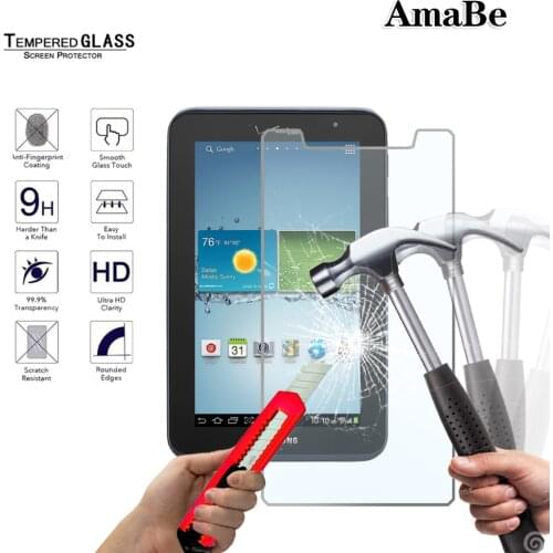 Tablet Screen Protector for Samsung Galaxy Tab 2 7.0 LTE I705/P3100/Tab 7.0 P1000/Tab 7.0 Plus P6200 P6210 Tempered Glass Film