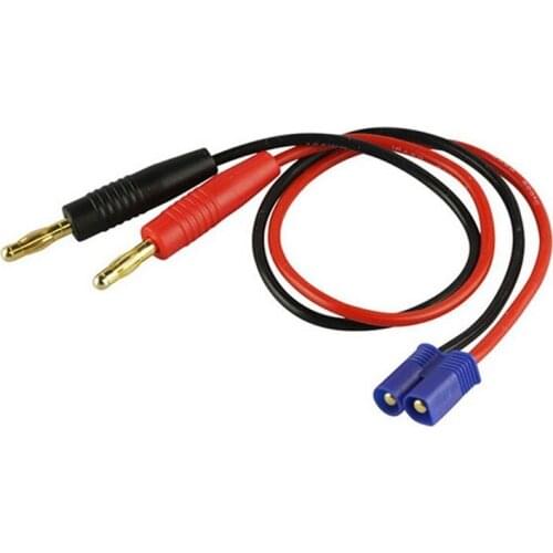 1pcs EC3 to 4.0mm Banana Bullet Plug Connector With 12AWG Silicone Cable 30CM for Lipo Battery RC Multirotor Quadcopter