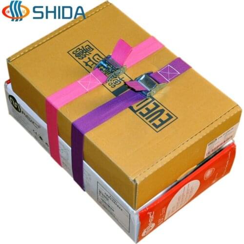 1pcs 5cm * 4.5Meters Metal Cargo Lashing Polypropylene Webbing Strap, Hold Ratchet Tie Down with Cam Buckle Winch Strap