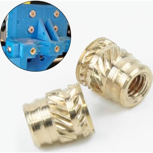20pcs Heat-Set Screws M3 3mm M3-0.5 Brass Threaded Metal Thermosetting Screw Insert 3D Print Long High Quality