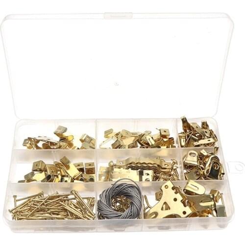 250Pcs Picture Hanging Kit Heavy Duty Hanging Nails Sawtooth Hangers and Screws Picture Frame Hooks for Wall Mounting 85DA
