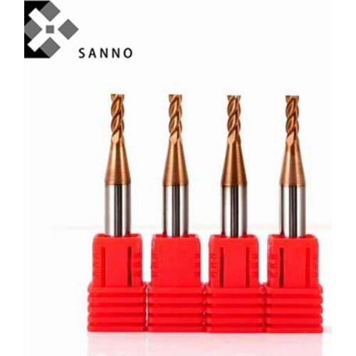 5pcs Tungsten steel cnc micro flat end mills 1.1x4Dx50Lx4F -3.9x4Dx50Lx4F 4 flutes cnc milling cutter cutting groove tool