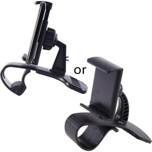 Dash & Windshield Car Mount Phone Holder Desk Stand Black