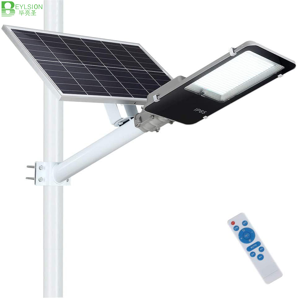 BEYLSION 300W 200W 100W LED Solar Street Light Solar Light Double Color Outdoor Solar Street Lights Solar Lamp Remote Controller