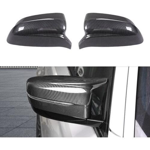 For BMW 5 Series (G30) (G31) 2018 2019 Side Mirror Cover Rear Review Imitation Carbon Fiber Texture Cap Protective Cover 2 PCS
