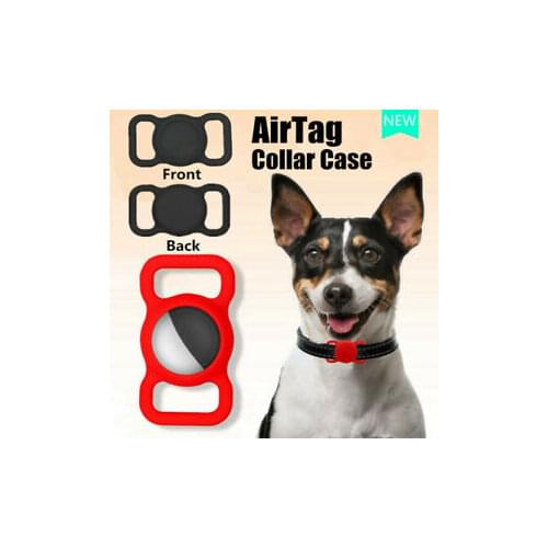 Dog Collar Case For Apple Airtag Keychain Silicone Cover For Airtags Locator Tracker Anti-lost Protective Sleeve For Air Tag