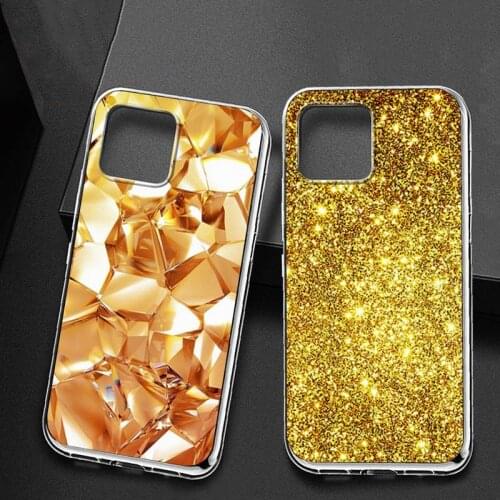 Golden gold pattern printed flower Phone Case for iPhone 11 12 pro XS MAX 12 12Mini 8 7 6 6S Plus X SE 2020 XR phone case
