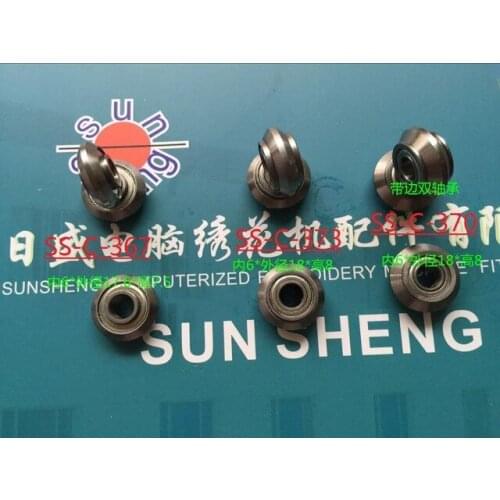 Computer embroidery machine parts, diamond bearing 6MM*17.6, 6*18MM webbing band edge double bearing