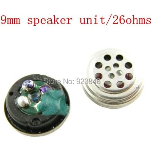 Speaker unit 9MM ear unit 26ohms 2pcs