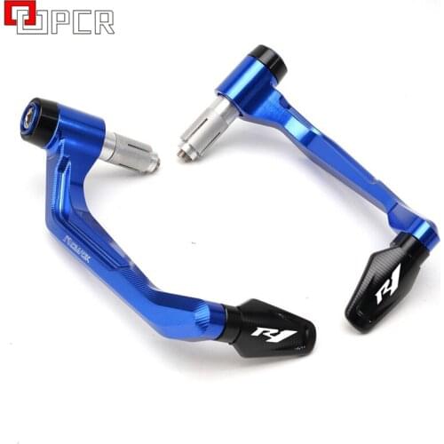 For YAMAHA YZF-R1 2004-2020 Motorcycle Accessories Handlebar Grips Guard Brake Clutch Levers Guard Protector LOGO YZFR1 YZF R1