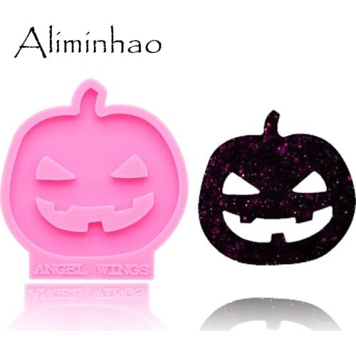 DY0144 Shiny Halloween Ghost Silicone Molds For DIY key ring epoxy resin Mold Craft custom keychain