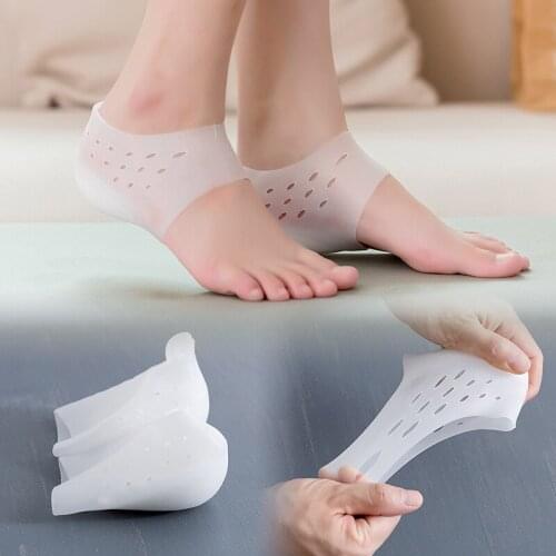 Heel Pain Gel Pads Heel Cups Plantar Fasciitis Inserts Gel Heel Pads Cushion for Pain Heal Dry Cracked Heels Achilles Tendinitis