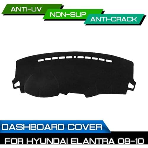 Car Dashboard Mat for Hyundai Elantra 2008 2009 2010 Anti-dirty Non-slip Dash Cover Mat UV Protection Shade