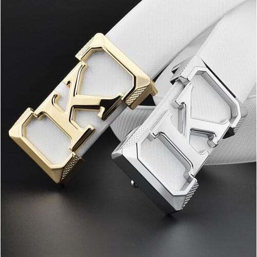 K belts mens High Quality designer fashion popular luxury famous brand Waistband genuine leather slide buckle Waist Strap