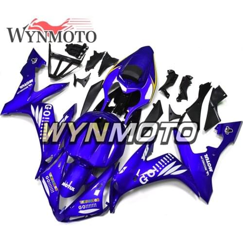 Complete ABS Plastic Injection Gloss Blue Black New Motorcycle Fairings For Yamaha YZF R1 2004 2005 2006 Fairing Kit Bodyworks