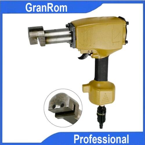 Pneumatic Punch Tool Pneumatic Double Hole Countersunk Head Punch Gun for Cupboard Door Hinge Alloy Hinge