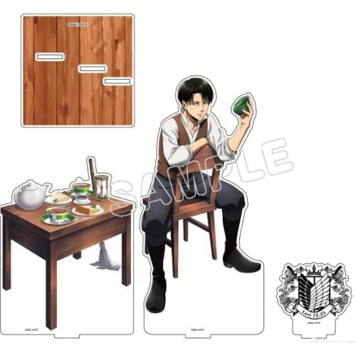 HOT Japan Anime Attack on Titan Eren Jaeger Acrylic BL Stand Figure Model Desktop Cartoon Table Decor Collection Student Cosplay