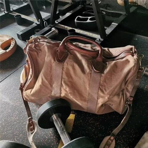 Portable Travel Bag Encrypted Canvas Bag American Retro Wash and Old Shoulder Bag