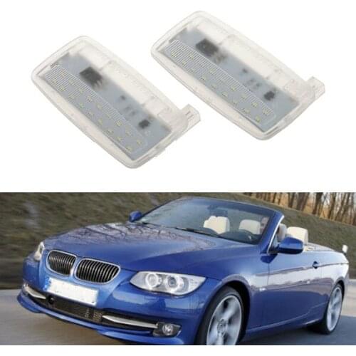 2Pcs LED Mirror Light Sun Visor Lamp For-BMW E93 E93 LCI E88 Rolls-Royce RR2 Drophead RR3